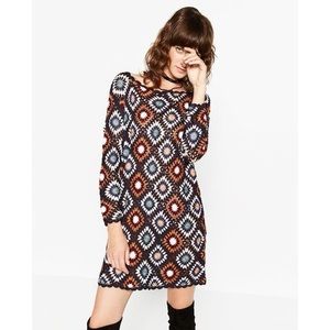 Zara crochet mini dress. S.